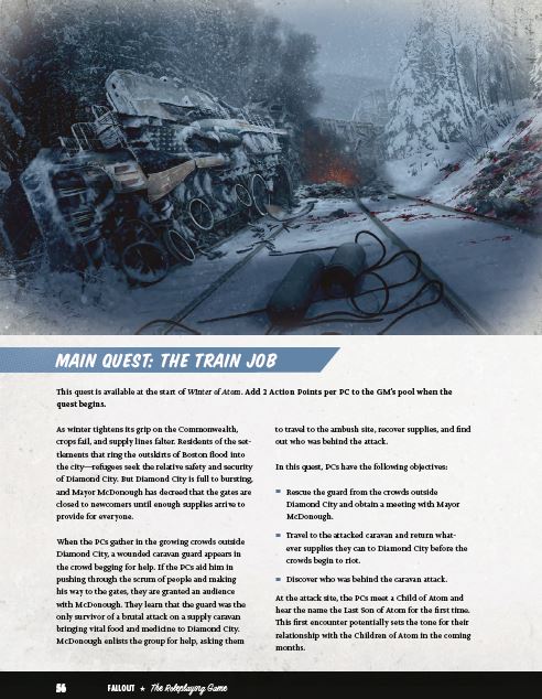 Fallout: The Roleplaying Game Winter of Atom