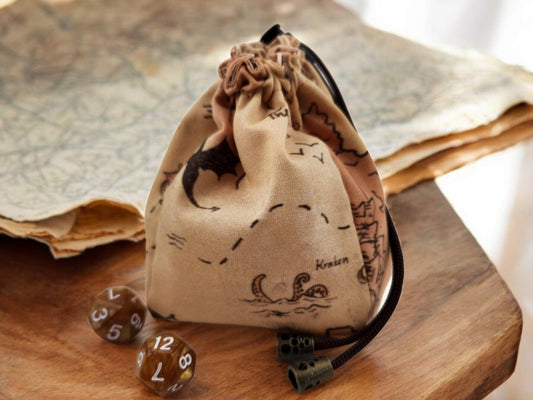 Fantasy map dice bag