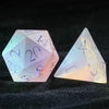 Fantasy Prism Gemstone Dice, D&D Multi-Sided Stained Glass Dice Set