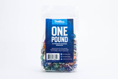One Pound of Dice from FanRoll - Bulk Random RPG Dice Collection