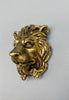 Lion's Head Magnet, Hand Painted Resin Sculpture | Mythic Fantasy Decor | Lion Magnet for Fantasy and Gothic Decor