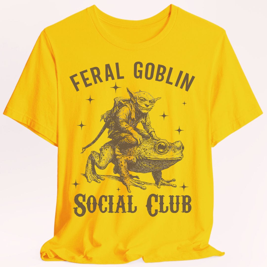 Feral Goblin Social Club T-shirt - With Toad