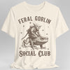 Feral Goblin Social Club T-shirt - With Toad