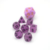 Fey Lights- 7 Piece DnD Dice Set | Mini Acrylic RPG Gaming Dice