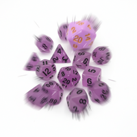 Fey Lights- 7 Piece DnD Dice Set | Mini Acrylic RPG Gaming Dice