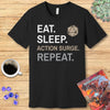 Fighter Class T-Shirt – 'Eat, Sleep, Action Surge, Repeat'