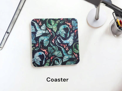 Flying Dragons Desk Set — Mousepad & Coaster for Gamers