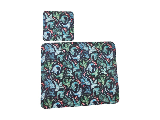 Flying Dragons Desk Set — Mousepad & Coaster for Gamers