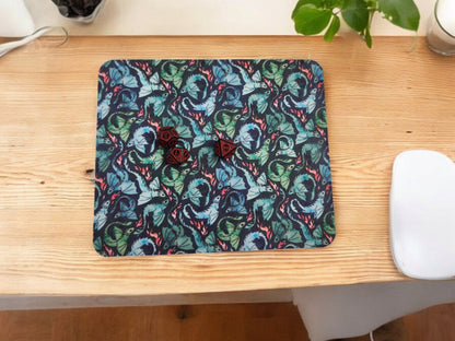 Flying Dragons Desk Set — Mousepad & Coaster for Gamers