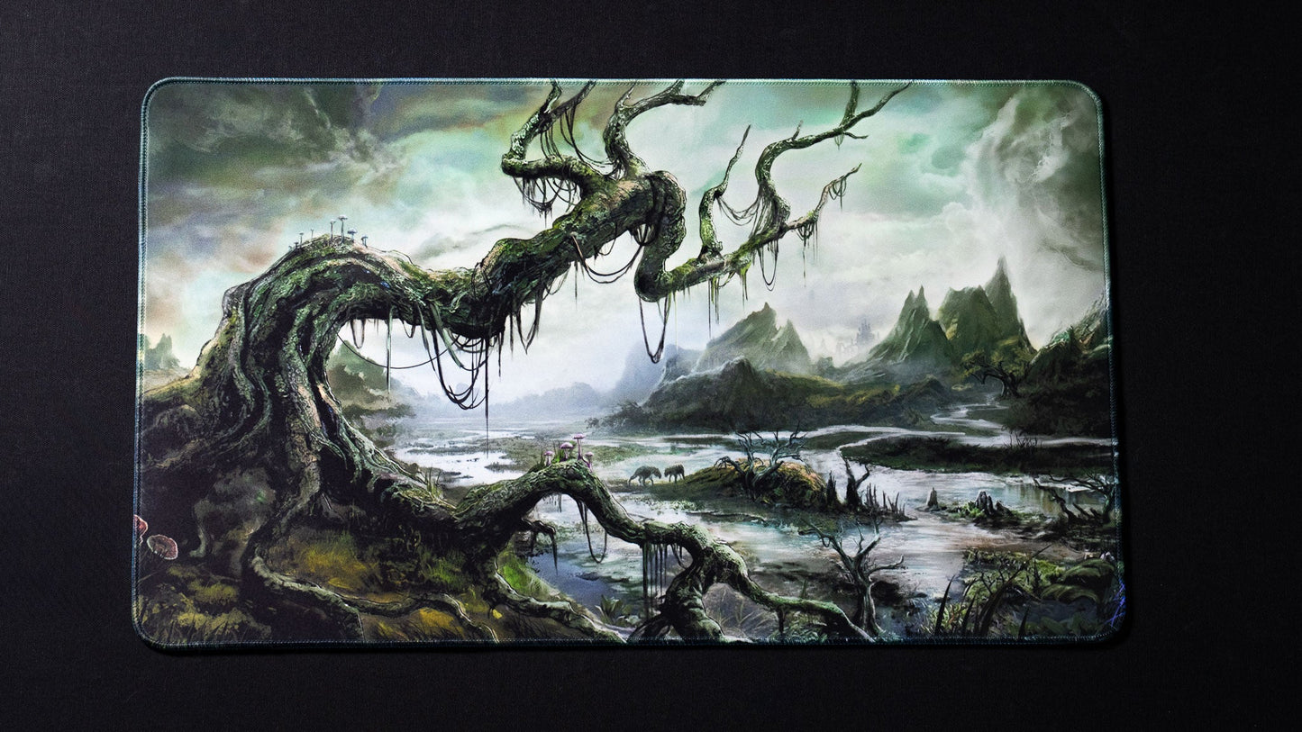 "Forsaken Swamp" —  Fallen Lands Playmat by Carlos Balarezo