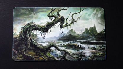 "Forsaken Swamp" —  Fallen Lands Playmat by Carlos Balarezo
