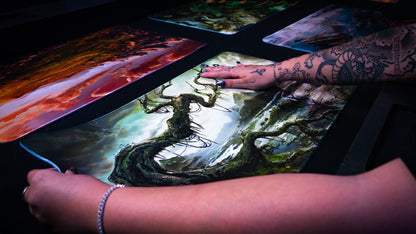 "Forsaken Swamp" —  Fallen Lands Playmat by Carlos Balarezo