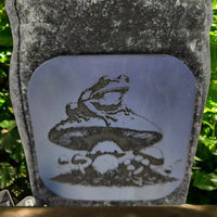 Frog and mushroom dice bag