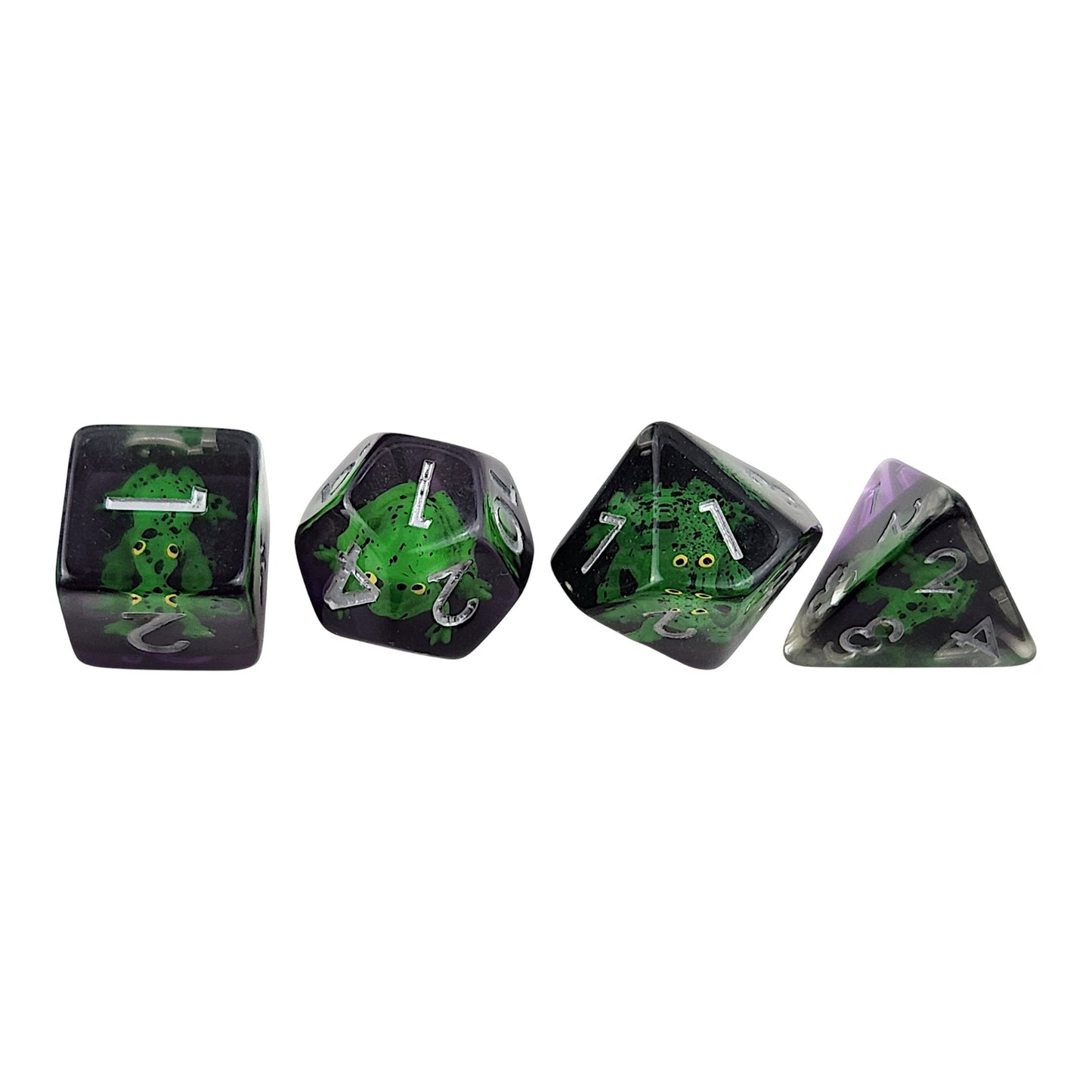 Leaping Frog 7-Piece Resin DND Dice Set