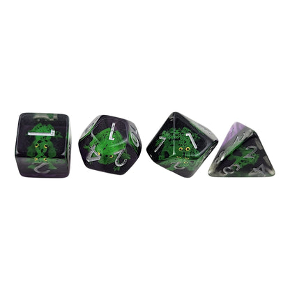 Leaping Frog 7-Piece Resin DND Dice Set