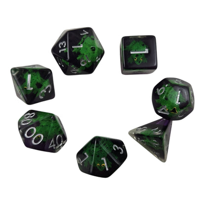 Leaping Frog 7-Piece Resin DND Dice Set