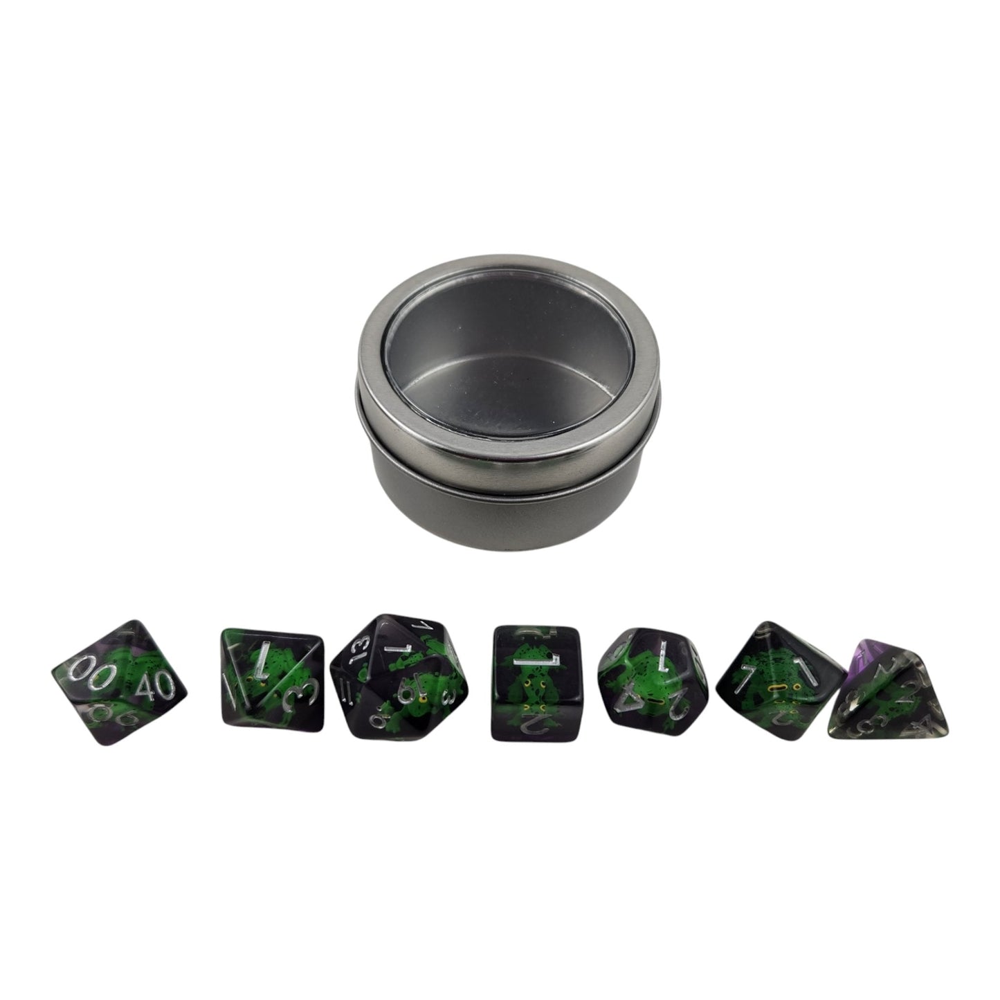 Leaping Frog 7-Piece Resin DND Dice Set
