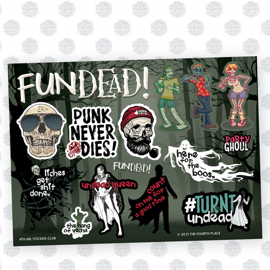 Fundead! Stickers - Spooky Halloween Vinyl Sticker Sheet