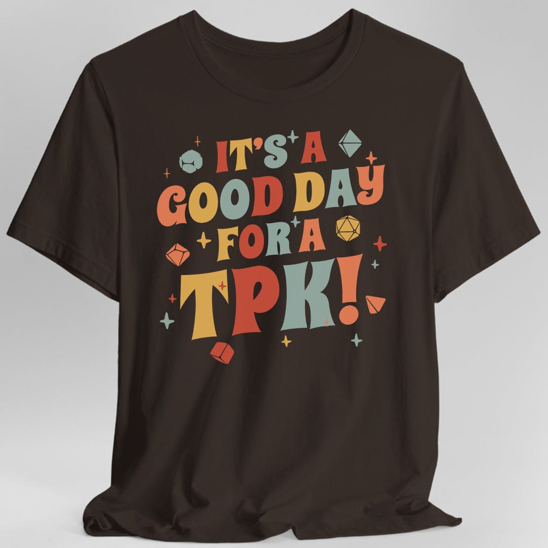 Let's Roll Nerds D&D T-Shirt - Wizard Frog Gamer Tee