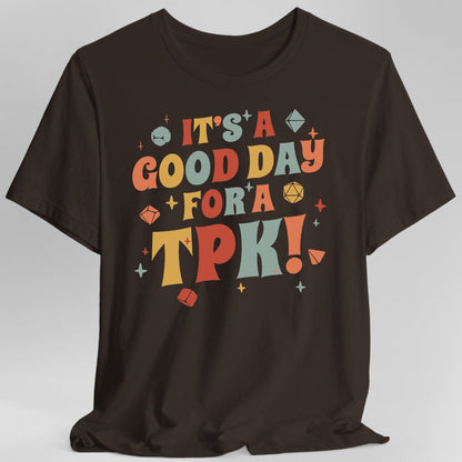 Let's Roll Nerds D&D T-Shirt - Wizard Frog Gamer Tee