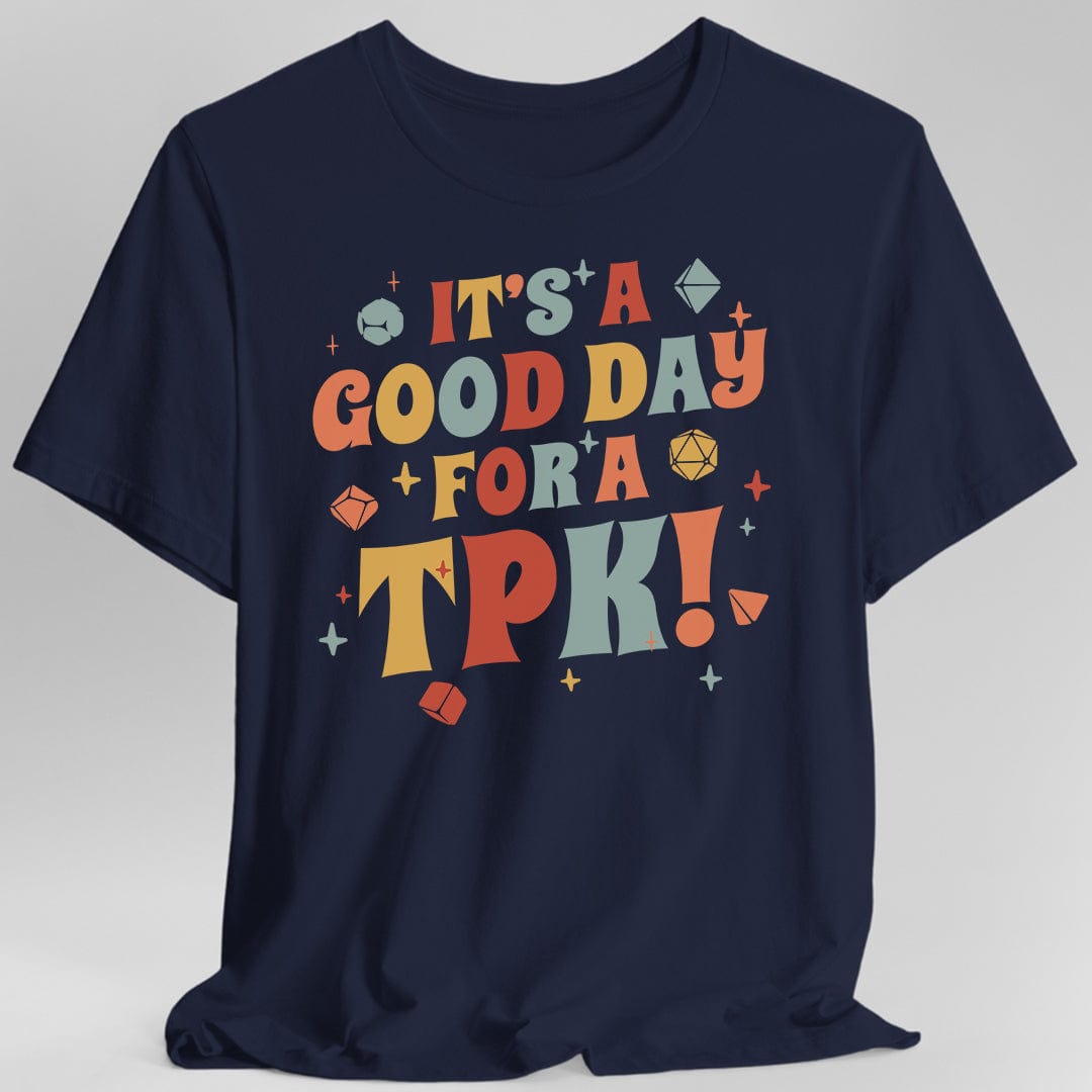Let's Roll Nerds D&D T-Shirt - Wizard Frog Gamer Tee
