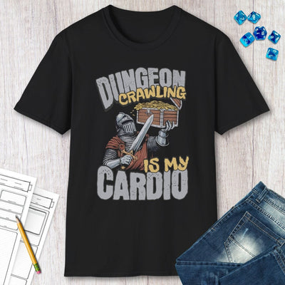Funny DnD Shirt - Dungeon Crawling is My Cardio