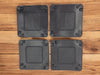 Game piece storage trays, set of four