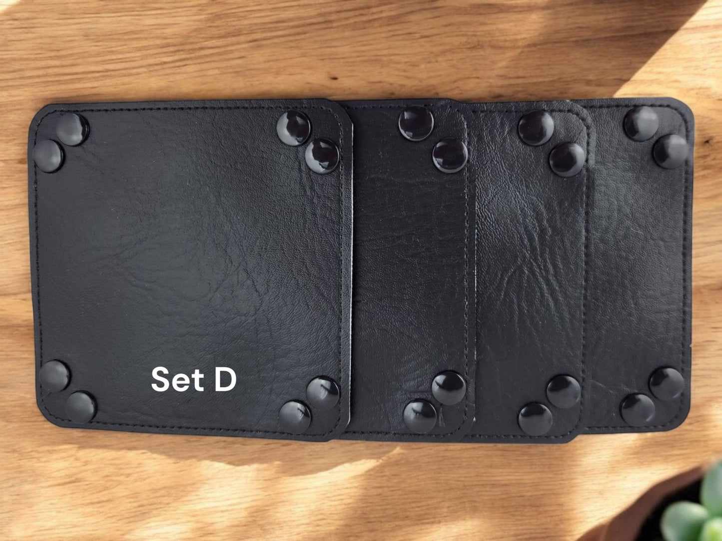 Game Piece Storage Trays — Set of 4 Collapsible Vinyl Trays
