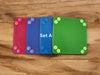 Game piece storage trays, set of four