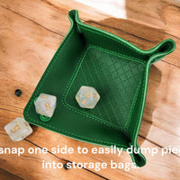 Game piece storage trays, set of four