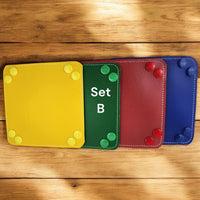 Game piece storage trays, set of four