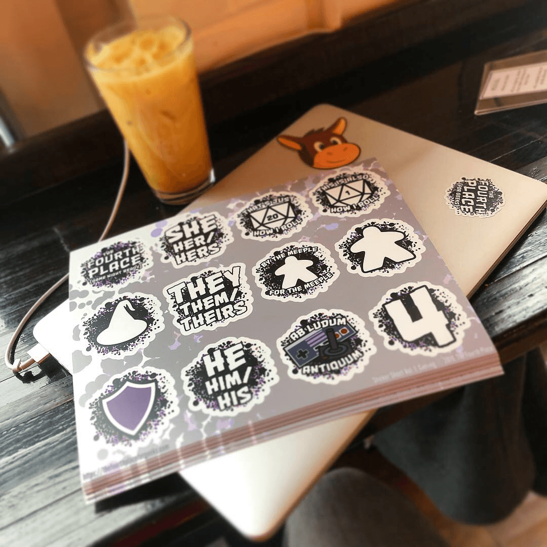 Gamer Pride Vol. 1 Stickers - Tabletop Gaming, Meeple and d20 Designs
