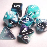 Gemini 5 Polyhedral Purple-Teal/Gold 7-Die Set