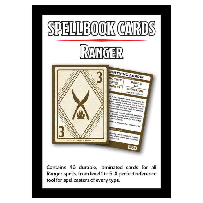 D&D Spellbook Cards: Ranger Deck – Open Gaming Store