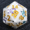 Giant D20 Dice - Monster Theme - Resin 35mm DND Roleplaying Dice