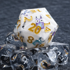 Giant D20 Dice - Monster Theme - Resin 35mm DND Roleplaying Dice