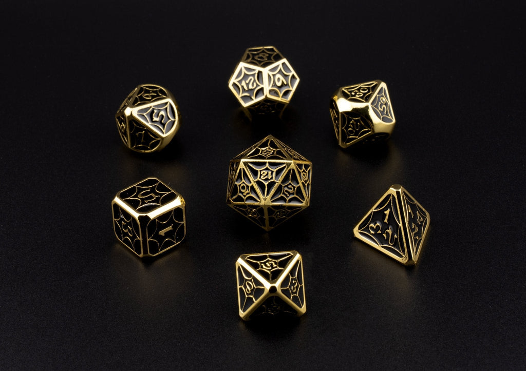 Gilded Noir Dice Set
