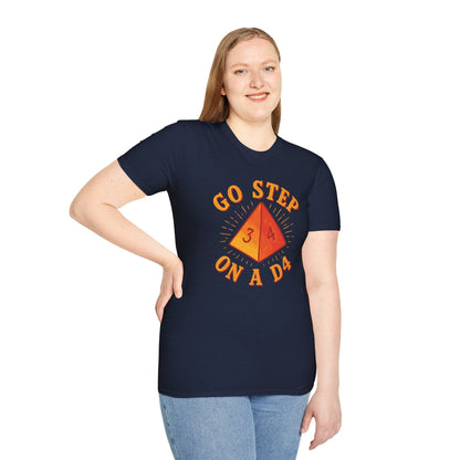 Go Step On A D4 Funny DnD T-Shirt