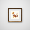 Golden Marginalia Dragon Fine Art Print Archival