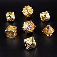 Golden Sunburst Dice Set