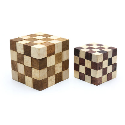 Anaconda Cube 4x4x4 - Hard Snake Cube Puzzle