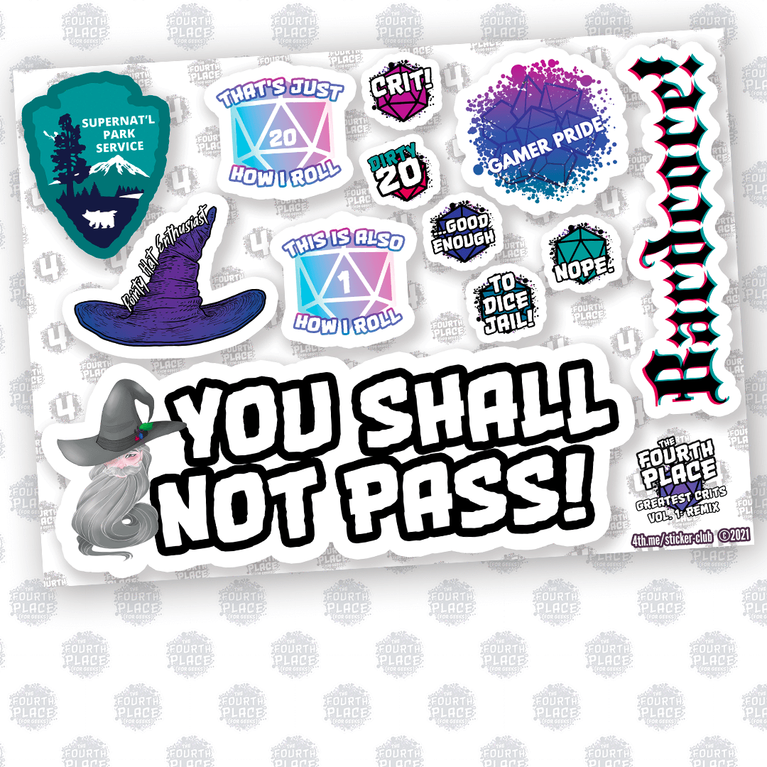 Greatest Crits: Greatest Hits Vol. 1 - Vinyl Gaming Sticker Collection
