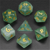 Green Amethyst Gemstone Dice Set