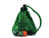 Green dragon bust dice bag