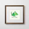 Green Dragon Marginalia Fine Art Print Archival Decor