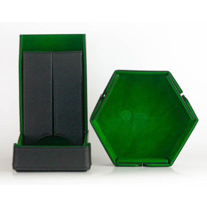 Green Magnetic Travel Dice Tray