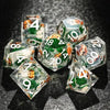 Green Resin D&D Dice Set - Beagle Design