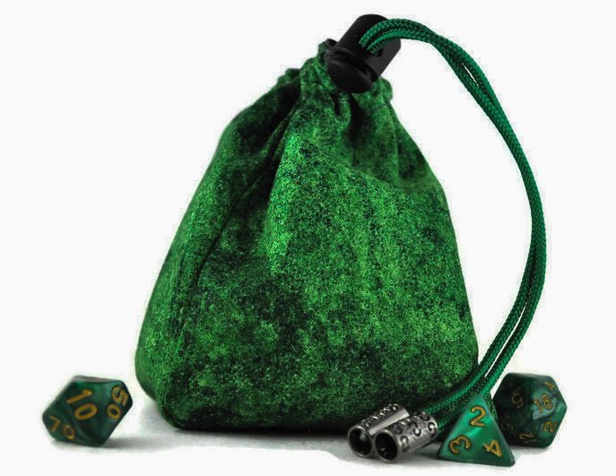Green Wizard dice bag