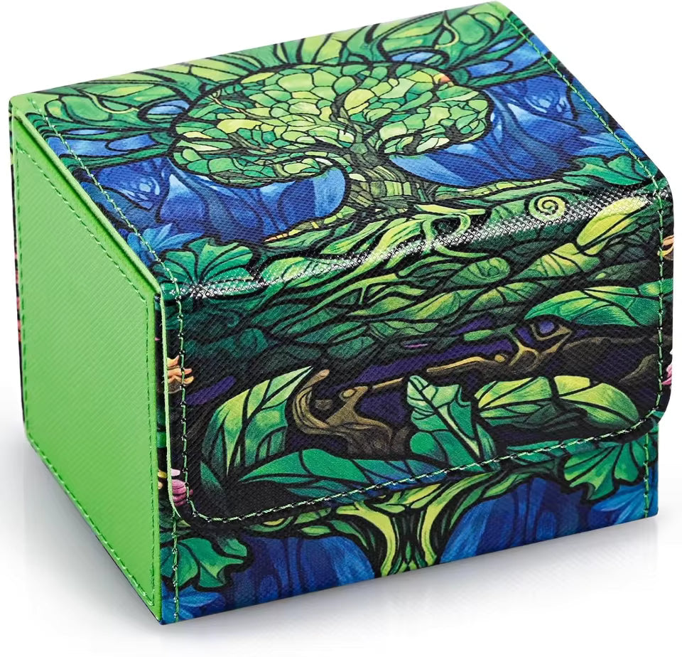 Green Mana Forest Deck Box | MTG Card Storage by Revenant Foundry