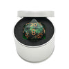 Green Slaadi's Eye - Giant D20 Moving Eye DnD Dice | Acrylic RPG Gaming Dice